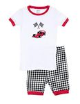 Leveret Kids Two Piece Cotton Short Pajamas Racing Car 2 Year