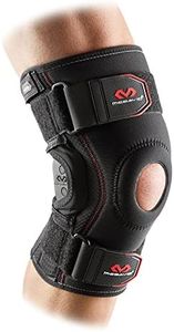 McDavid Knee Brace, Maximum Support with Polycentric Hinges & Cross Straps, Comfortable Compression & Extra Stability, Black, S