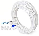 Tspkey 10 M Water Supply Pipe Tube Fridge Connector Kit for European Style Double Fridge Refrigerator (1/4" Pipe)