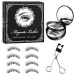 Magnetic Eyelashes with Applicator Best Magnetic Lashes Kit Magic eyelashes magnetic Reusable No-Glue False Lashes with Applicator, Lightweight Natural Look for Daily & Party Wear (8)
