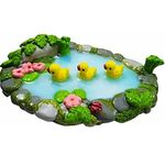 Wonderful Miniature Fairy Garden Duck Pond Decorations Accessories Clay Resin Multicolour Home Decor Item (Multicolor Duck)