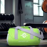 NIVIA Beast Gym Bag-4 Polyester/Unisex Gym Bags/Shoulder Bag for Men & Women with Separate Shoes Compartment/Carry Gym Accessories/Fitness Bag/Sports & Travel Bag/Sports Kit (Green)