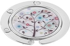 KONAMO Folding Bag Handbag Table Hook Hanger Holder Colorful Flower