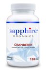 Sapphire Organics - Cranberry, ORGANIC, 120 Veggie Capsules, High Concentration 500mg, Made in Canada