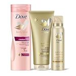 Dove Derma Spa Summer Revived Fair to Medium Self Tanning Body Lotion, DermaSpa Summer Revived Fair to Medium Gradual Self-tan Body Mousse & Dove Skin Glow Oil-in-Milk Body Lotion Tan and Maintain