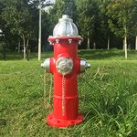 Fake Fire Hydrant for Dogs to Peed on, Dog Fire Hydrant Pee Post, 14.5" Backyard Decor Outdoor Statues Firefighter Gifts for Men