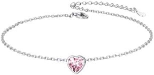 Women's Anklet, Sterling Silver Oct