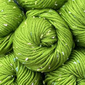 Tweed Twinkles Soft Baby Yarn for Crocheting, 8 Skeins, 696Yds/400G, Free Patterns - Acrylic Baby Blanket Knitting Yarn with Flecks - Size 3 DK Light Worsted Weight - Kiwi Green