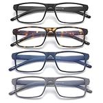 JAWSOCK 4 Pack Reading Glasses Blue