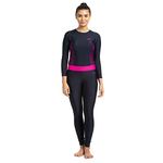 Speedo Women's Endurance 10 Active Leggings - True Navy & Electric Pink