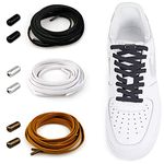 No Tie Elastic Shoelaces with Metal Buckles Shoe Laces for Kids / Adults Sneakers - Shoelaces Replacements - Universal Shoelace-Elastic Running Shoe Laces Metal Lock Tieless Shoe Laces for All Shoes