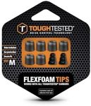 ToughTested FLEXFOAM Tips Noise Isolation Ear Protection Secure Fit Works with All ToughTested Earbuds