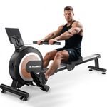 Kobo Rowing Machine with 4KG Flywheel | 120KG Max User Weight | Digital Magnetic Resistance | Bluetooth App Support | Home Gym Cardio Machine