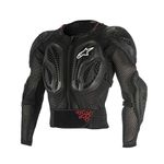 Alpinestars 6506818-13 Men's Bionic Action Motorcycle Protection Jacket, Black/Red, Large