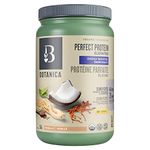 Botanica Vegan Protein Powder Elevated Energy Booster | Natural Organic Plant Based Keto Vanilla Protein Powder | Whole Food Ingredients Quinoa Brown Rice Coconut Milk Powder | Cordyceps Mycelium Ginseng | Niacin Biotin Folate | Vanilla Flavour | 574 g