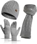 Hat Scarf Gloves Set for Women & Me