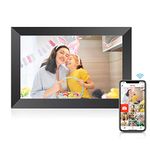 FRAMEO Digital Photo Frame 10.1 Inch, IPS Touch Screen Smart WiFi Digital Picture Frame with 32GB Storage, Wall Mountable, Auto-Rotate, Share Photos and Videos via App from Anywhere