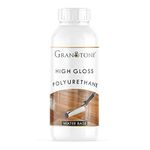 GRANOTONE Water-Based Wood Varnish for Finishing & Restoration, Crystal Clear Polyurethane Wood Varnish for Interior & Exterior Use, and Resin Art, Works on Stained & Unfinished Surface, Glossy, 500ml