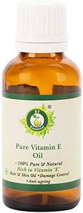 Vitamin E Oil | For Skin | For Face | For Hair | For Scars Removal | For Nails | For Body | For Massage | Unrefined | 100% Pure Natural | Rich in Vitamin E | 10ml | 0.338oz By R V Essential