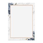 alterEgo (Pack of 15 Sheets) - A4 Letter Stationery Paper for Writing Poems, Invitations, Personal Notes and Lyrics (Design: Regal Marble)