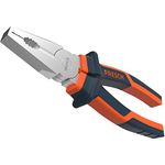 Presch Combination Pliers 180mm - Oil-Hardened Universal Combination Plier - Gripping Tool - 2-Component Handle Gripping and CR-V Surfaces Serrated