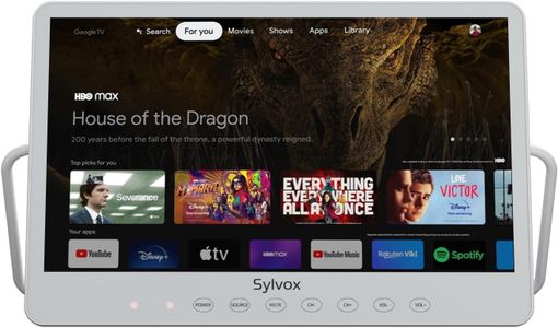 SYLVOX 15.6" Portable TV – Compact HD Display for Travel or Kitchen