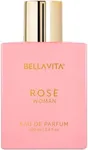 Bella Vita Luxury Rose Women's Eau De Parfum (3.4 fl. oz.) | Floral, Oriental & sweet Perfume for Women | Notes: Amber Vanilla, Black Currant, Rose, Jasmine | Vegan & Cruelty-Free