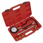 Sealey Vse300D Petrol Engine Compression Tester Deluxe Kit 6Pc