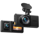 iZEEKER Dash Cam Front and Inside, 2K Single, 1080P Dual Dash Camera for Cars, Night Vision for Taxi Driver, Accident Record, Loop Recording, Parking Mode