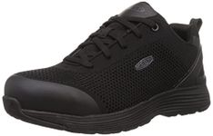 KEEN Utility Men's Sparta Low Height Alloy Toe Work Shoe, Black/Black, 10