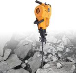 YN27 Rock Breaker Hammer, Heavy Duty Internal Combustion Rock Drill Kit Durable Handheld Gasoline Rock Concrete Stone Crusher Drill Machine W/Drill Rod for Mining Cement Pavement Asphalt Pavement