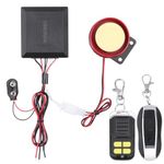 Winomo Motorcycle Alarm System Anti theft Security System with Double 12V Universal Remote Control