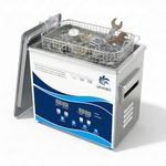 GRANBO - Ultrasonic Jewelry Cleaner 3.2L 120W, 40KHz Ultrasonic Machine with Heater Timer and Degassing, Dental Ultrasonic Cleaner, Cleans Eyeglasses, Rings, Coins