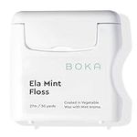 Boka Ela Mint Woven Dental Floss, Made from Natural Vegetable Wax, Teflon-Free and Petroleum-Free, 30 Yards of Waxed Floss (Pack of 1)