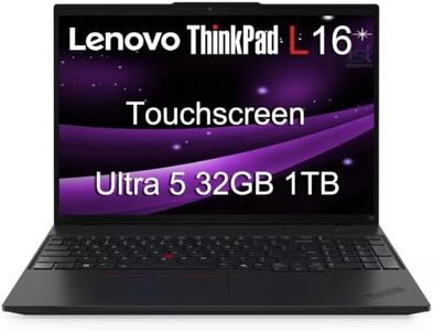 Lenovo ThinkPad L16 (Premium E16) AI Business Laptop (16" FHD+ Touchscreen, Intel 12-Core Ultra 5 225U (> Ultra 7 155U), 32GB DDR5, 1TB SSD), Backlit, Fingerprint, Thunderbolt 4, IR Webcam, Win 11 Pro