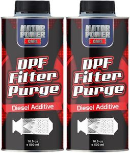 2 bottles DPF Filter Purge: The Most Economical Way to Clean and Protect Your Diesel Particulate Filter, Diesel Additive, High Performance Helps Regeneration No Assembling 500ml 16.9 oz x 2