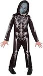 Rubie's Kid's Skeleton Hoodie, Black/White, 6-8 Years