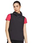 Nike Women's Solid Regular fit Jacket (809261-010_Black/Dark Grey/Volt XL)