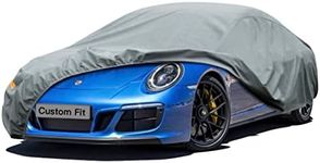 Kayme Heavy Duty Car Cover Custom Fit Porsche 911 991 992 997 996 Carrera S 4S GTS Coupe Convertible Targa, Waterproof All Weather for Automobiles, Full Exterior Covers Sun Rain UV Protection.