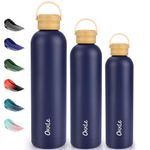 OKKLE Water Bottles 500 ML Insulated, Stainless Steel Water Bottle with Handle, Double Wall Drinks Bottle Keeps Water Hot 12 Hrs/Cold 29 Hrs, Leakproof BPA Free Hot and Cold Water Bottle