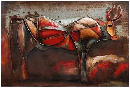 Empire Art Direct Bullish Mixed Media Iron Hand Painted Dimensional Wall Art Ready to Hang, 32" x 48" x 2.8