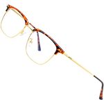 ATTCL Blue Light Blocking Glasses for Men: Reduce Headache, Anti Eye Fatigue, Computer Glasses for Eye Protection BL8001 Douhua+gold