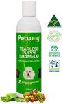 Petway Petcare Tearless Puppy Shampoo for Puppies and Kittens with Sensitive Skin, Hypoallergenic, Brightens and Highlights Natural Coat Colors, Free of phosphates, Gentle on Puppies Eyes, 250ml