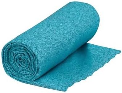 Sea to Summit - Airlite Microfibre Towel M - In Between Hand & Bath Towel - Ultra Absorbent & Quick Dry - Ultra-Lightweight - Tiny Pack - For Travel & Backpacking - 50 x 100cm - Baltic Blue - 47g