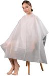 50Pcs Haircut Capes Disposable Capes Hair Salon Sanitary Barber Capes for Haircutting, Trimming, Shaving, Perming, Coloring, Dying Accessories - Lightweight, Waterproof Non-Woven Apron for Salon