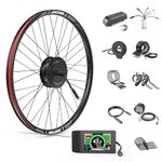 Bafang Front Hub Motor Kit 48V 500W 26" 28"/29"/700C Front Wheel Electric Bike Conversion Kit with Optional Battery & Display Ebike Conversion Kit for Mountain Bike Road Bike eMTB