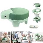 4 in-1 Potty Training Toilet, Portable Kids Travel Potty, Foldable Baby Toilet Seat with 20 Disposable Bags, for Travel Car Camping Indoor Outdoor