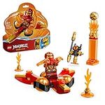 LEGO 71777 NINJAGO Kai's Dragon Power Spinjitzu Flip Toy, Collectible Set for Kids Aged 6 plus to Perform Tricks, with Kai Minifigure, Small Gift Idea for Ninja Fans