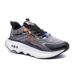 Columbus SYSTM Sports Running Shoes| Men's Shoes | Lightweight Shoes | Gym Shoes for Men | Comfortable Shoes for Men| Stylish Lace-Up Closure | Trendy Sports Shoes Black Grey