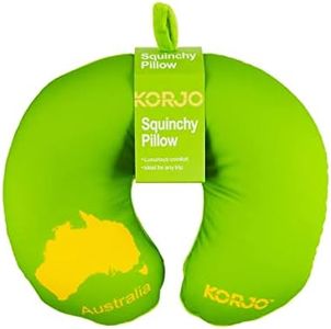 Korjo Squinchy Travel Pillow, Aussie Map